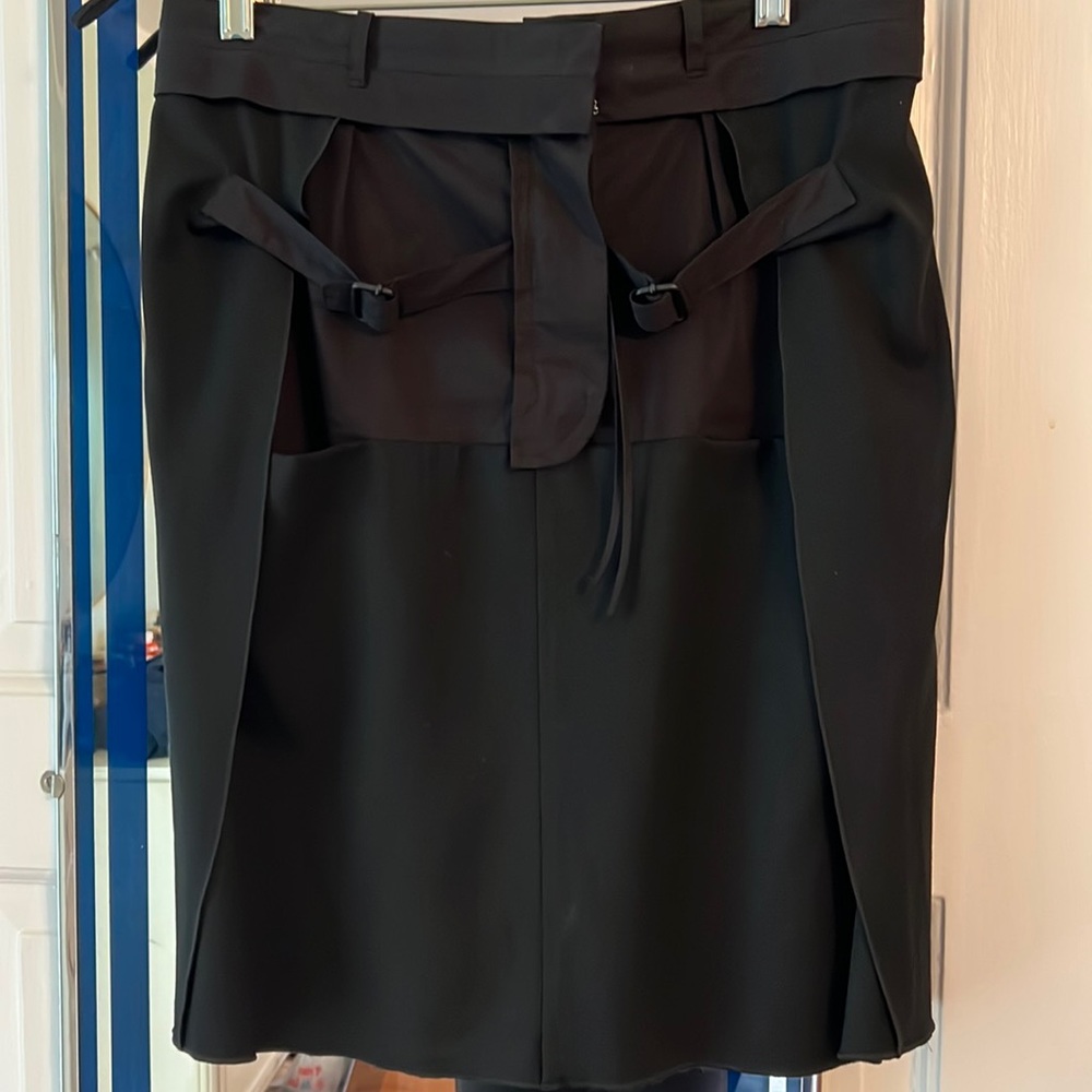 Bottega Venetia black skirt with lots of detail size 42 Italian/ 6US